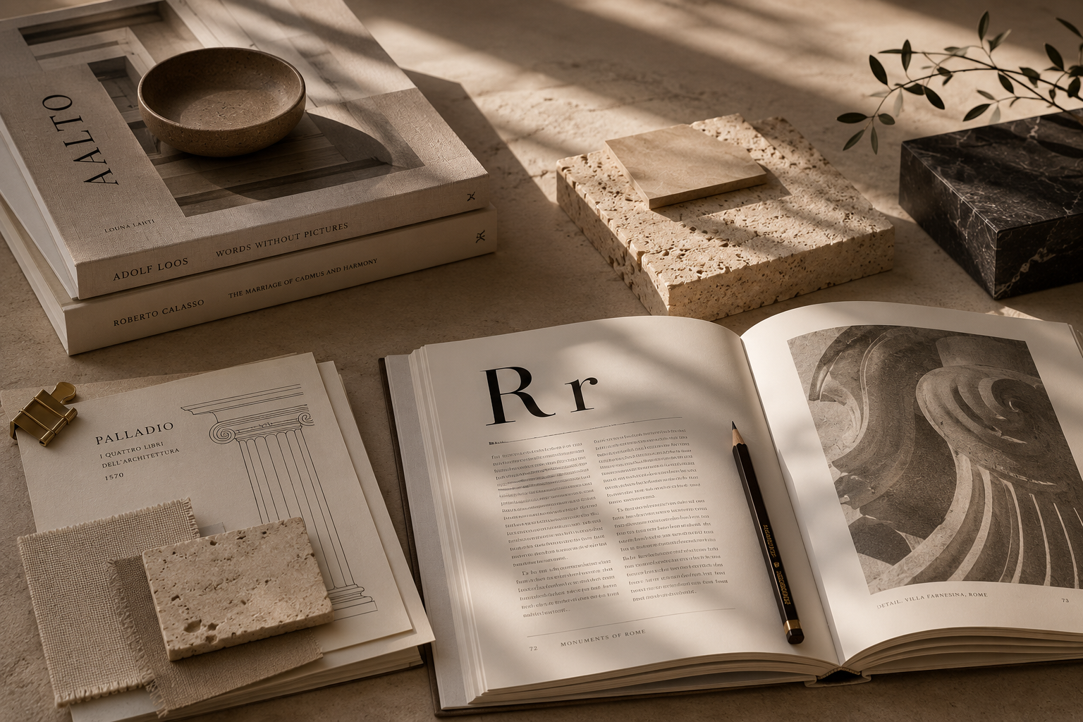 A refined detail representing the Diadoxi approach to design and visual culture